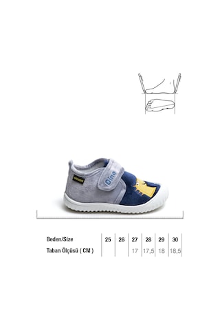 Gezer Kışlık Cırtlı Panduf Patik Erkek Ayakkabı Ga2kpm.03076.00.1o5.0a Lacivert - Gri