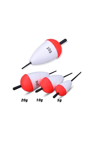 Sougayilang 5-20g Balıkçılık Eva Balık Şamandıra Şamandıra Işık Olta Takımı Aksesuarı Şamandıra Aracı 20g
