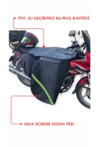 Vitesli Diz Örtüsü Rüzgar Koruma Kalın Özel Yapım-2308 Siyah