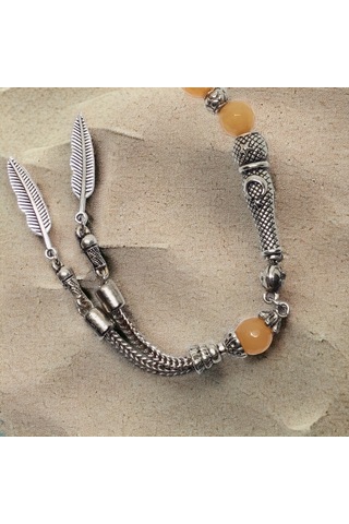 Kesebe Doğal Taşlı Tespih Çok Renkli