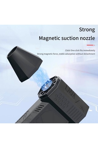 Taşınabilir Fırçasız Motor Jet Fan 130.000rpm Turbofan 200w Yüksek Güçlü Toz Üfleme Cihazı Kompresörlü Hava Toz Alma Aracı Klavye Temizleme Aracı Type-c Şarj Arayüzü İle