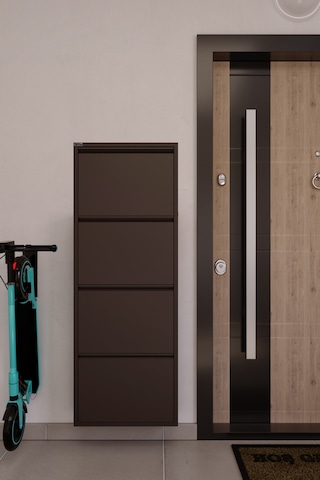 Ceha 4'lü Metal Ayakkabılık - Kahverengi K.AYK-4 /AB8317 Kahverengi