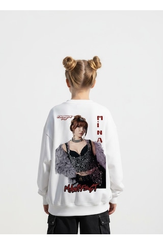 Seabubbles Manifest Mina Kız Çocuk Sweatshirt BEYAZ