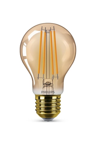 Philips LED Classic Amber Filament Ampul 7W 470 Lum 1800K Koyu Sarı Işık A60 E27 (40W)
