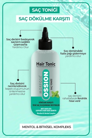 Morfose Ossion Saç Dökülmesi Karşıtı Ferahlatıcı Bitkisel Saç Toniği 300 ML