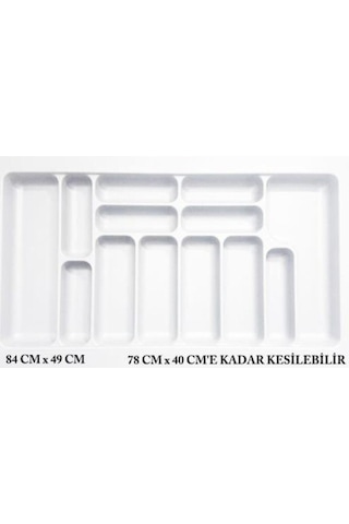 S-2289-w Çekmece Içi Kaşıklık Beyaz - 74x49 S-2289-w Beyaz