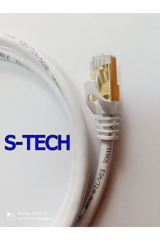 S-Tech Sstp Cat 7 - Cat 6A / 3 Metre Pach Kablo İnternet