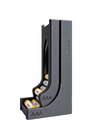 Yapı3d Aa Aaa Pil Düzenleyici Ve Dağıtıcı 2 Bölmeli Pil Organizeri, Masaüstü Pil Standı