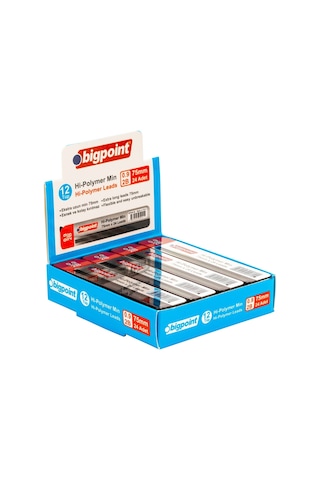 Bigpoint Kalem Ucu 0.9mm 2b 75mm 24'lü Tüp X 12 Tüp