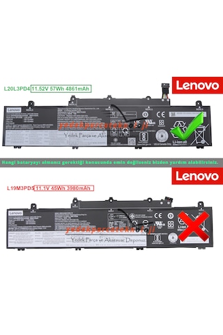 Lenovo 5b11n52048 - 5b11c73245 Notebook/laptop Batarya-pil