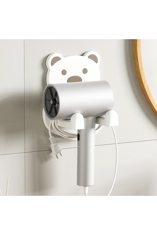 Wondernest Yok, Saç Tutucu Raf, Punch Makinesi Lichen Kurutma Fön Banyo Sw Beyaz