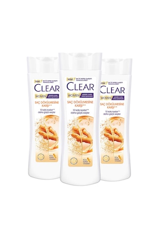 Clear Saç Dökülmesine Karşı Etkili Şampuan 3 x 350 ML