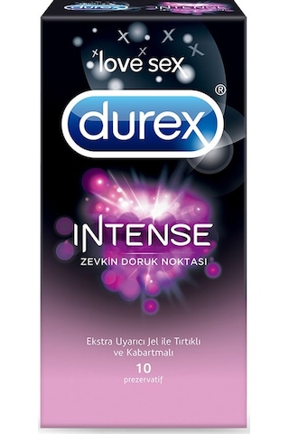 Durex Intense Ekstra Uyarıcı Prezervatif 10'lu