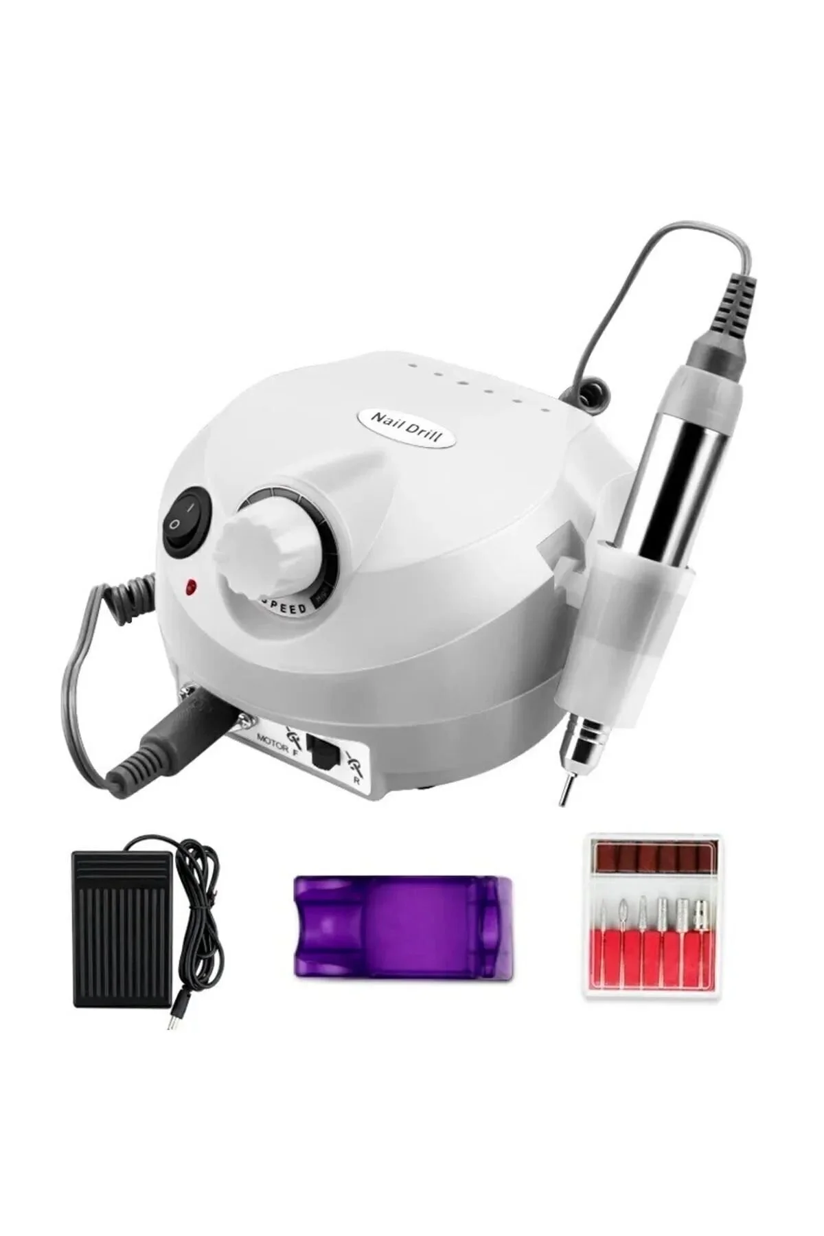 Merttools Profesyonel Elektrikli Freze Tırnak Parlatıcı Törpü Manikür Pedikür Makinesi Point Power Naıl Master