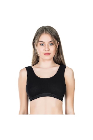 Derya Kurşun Geniş Askılı Body Sütyen 524 Siyah
