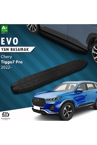 S-dizayn Chery Tiggo7 Pro Evo Siyah Yan Basamak 183 Cm 2022 Üzeri