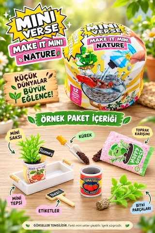 Mini Verse Doğa Temalı Sürpriz Paket 12 Farklı Seçenekli 2. Nesil Oyuncak Sürpriz Paket