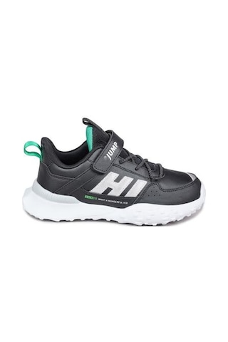 Jump 29602 Cırtlı Üniseks Çocuk Sneaker Günlük Spor Ayakkabı Siyah Siyah