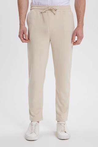 Tudors Erkek Slim Fit Dar Kesim Beli Bağcıklı 3 Cepli Geniş Paça Kemik Eşofman Altı-41911 Kemik
