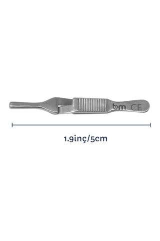 Bulldog Debakey Klemp 1.9inç 5cm Düz Uç Cerrahi Eğitim Materyali