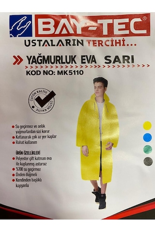 Bay-tec Yağmurluk Eva Sarı Mk-5110