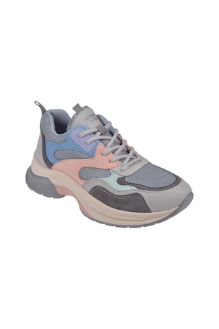 Pullman Simli Kadın Spor Ayakkabı Sneaker Sms-30162 Gri Multi-gri Multi Gri