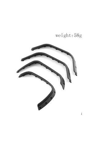 Youtek Trx4 Defender 1/10 İçin 8017 Numara Siyah Plastik Tekerlek Kaidesi Koruyucu Flap, Rc Araba Yükseltme Parçası
