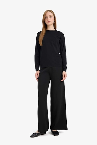 Defacto Wide Leg Geniş Bol Paça Triko Pantolon F1102ax25aubk81 Siyah