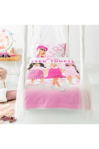 Taç Lisanslı Tek Kişilik Pike Takımı Barbie Better