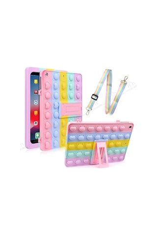 Samsung Uyumlu Galaxy Tab A7 10.4 T500 T505 T507 Popitli Standlı Renkli