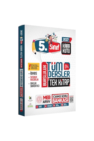 2027 5.Sınıf Tüm Dersler TEK KİTAP YENİ SİSTEM İOKBS BURSLULUK Tamamı Çözümlü Çıkmış Soru Bankası