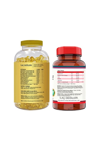 Flx Omega 3-6-9 Balık Yağı 90 Softgel & Nevfix Coenzyme Q10 200