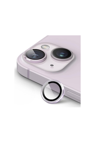 İphone 14,14 Plus İçin, Kamera Lens Koruyucu, Basit Kurulum, Hd Berrak Görüntü, Metal Çerçeve, 9h Temperli Cam, Çizilmeye Dayanıklı, Camera Lens Protector Mor