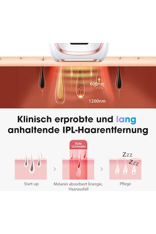 Haarlosy Ipl Cihazları Soğutma Fonksiyonlu Epilasyon, Ağrısız 5 Enerji Seviyesi 999.900 Işık Atımı Kadın Erkek İçin Lasaer Epilasyon Cihazı Yüz Koltuk Altı Bacaklar Vücut