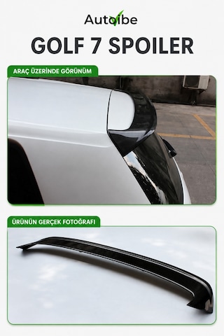 Volkswagen Golf 7 Tavan Spoiler Spoyler A+ Kalite Fiberglass Boyasız Tam Uyum