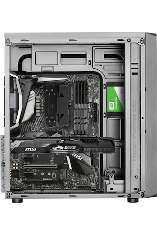 Green Ava Plus Skd 1x120mm 2x2.0 Usb Bilgisayar Kasası 300w 80+ Standart Sertifikalı Ups Klavye + + Mouse