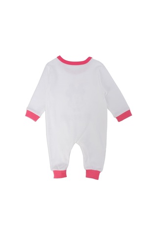 Bebelop Kız Bebek Mickey Mouse Baskılı Çıtçıtlı Uzun Kol Tulum 001