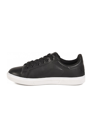 Ayk's Siyah Beyaz Bağcıklı Hafif Cilt Erkek Sneaker Mota 600 M SİYAH-BEYAZ