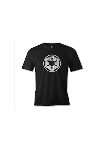 Star Wars - Galactic Empire Logo Siyah Erkek Tshirt