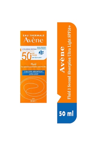 Avene Fluid 3 Second Absorption Ultra Light Güneş Kremi SPF50+ 2 x 50 ML