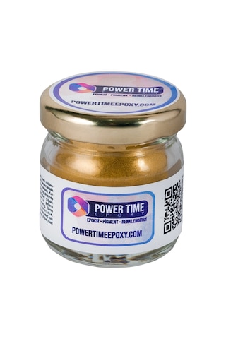 Sedefli Metalik Toz Pigment Boya Koyu Altın Deep Gold Epoksi Için