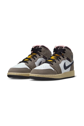 Air Jordan 1 Mid Se 'cave Stone' Gs Basketbol Ayakkabısı Hq2014-100 Çok Renkli
