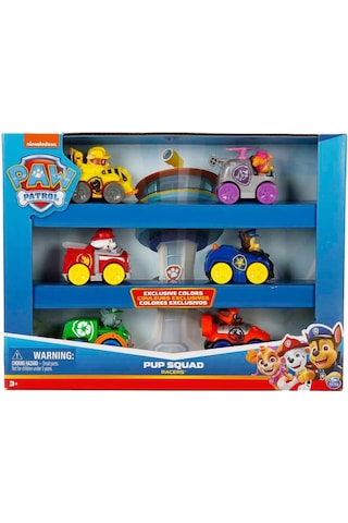 Paw Patrol Pup Squad Racers 6 Lı Araba Seti Chase, Skye Ve Marshall Dahil Mini Araçlar Paw Petrol