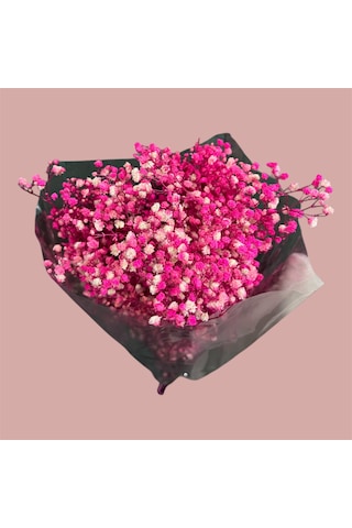 Şoklanmış Kurutulmuş Cipso Çiçeği 1 Demet 50-60gr - 35-45cm Pembe