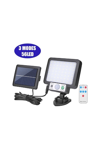 56led/72/108/117cob Güneş Enerjili Bölünmüş Duvar Lambası 3 Modlu Açık Hava Su Ge Sensörü Bahçe Acil Bahçe Aydınlatmaları 56851476