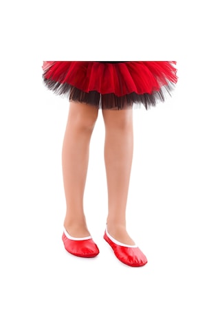 Kiko Kids Prom 7525 Kız Çocuk Pisi Pisi Balo Dans Gösteri Ayakkabısı Kırmızı