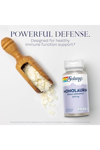 Solaray Monolaurin 500 Mg 60 Vegan Kapsüller Usa Menşeii Orijinal Dmmedicineden Aromasız
