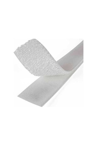 Beyaz Cırt Cırtlı Bant 5 Metre 2 Çift Taraflı 2 Cm