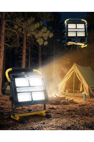 Solar Ve Usb Şarjlı Güçlü Led Çalışma Lambası Ayarlanabilir Açılı Csmtex - 83 Kamp Feneri