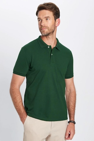 Tudors Erkek 3'lü Paket Gri-siyah-yeşil Slim Fit Dar Kesim Pamuklu Düz Pike Polo Yaka Tişört-33831 Multi